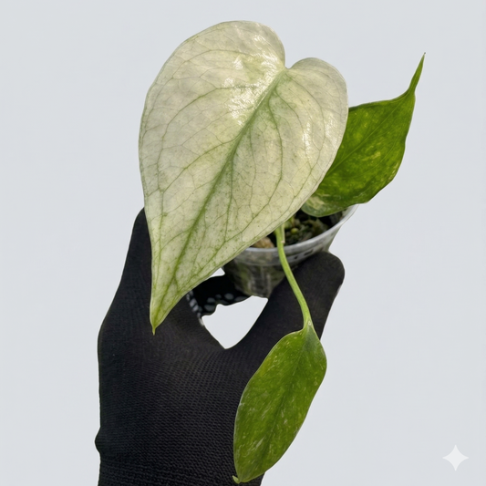 モンステラ デリシオーサ ミント 2寸ポリポット【爽やかなミント斑が美しい】
